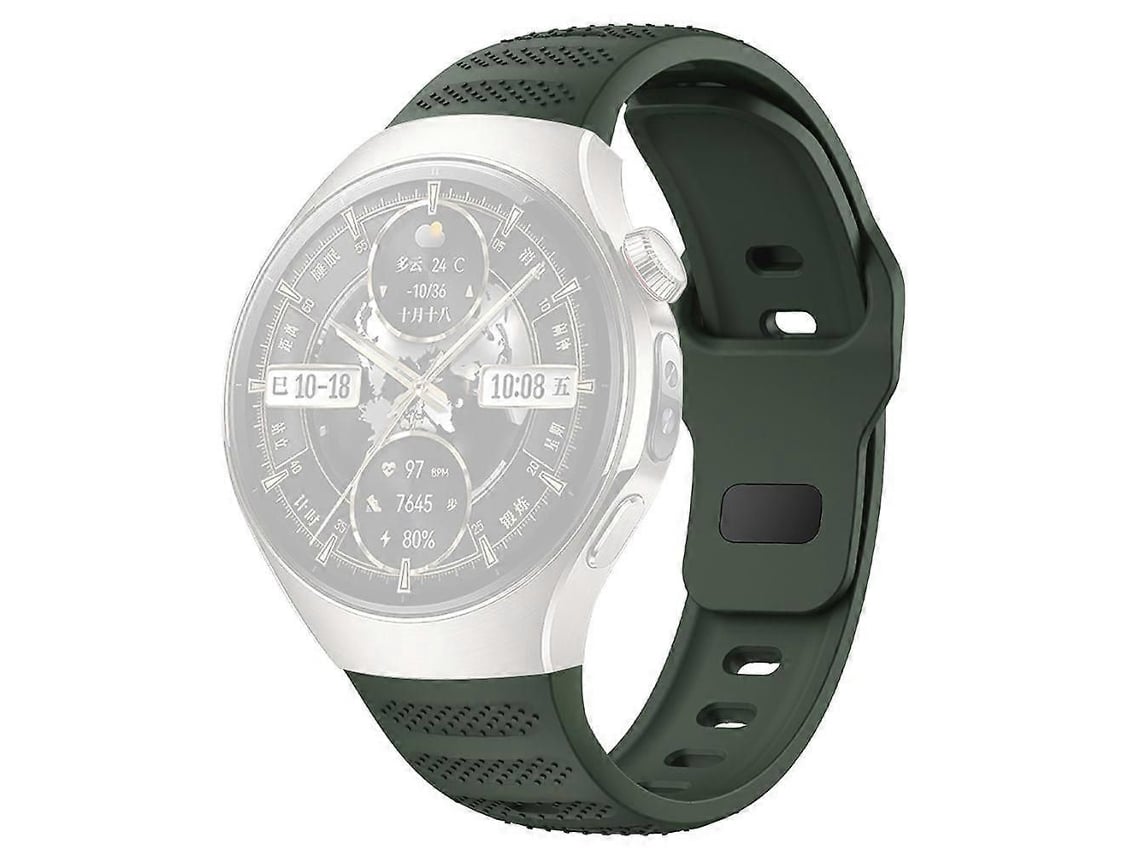 Pulseira De Silicone Com Textura De Bolinhas Para Smartwatch Huawei Watch 5 De 46 Mm
