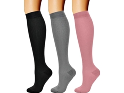 Calcetines De Compresión Digitallab, Paquete De 3, Talla L/xl, Para Hombres Y Mujeres, Soporte Circulatorio Para Actividades Físicas