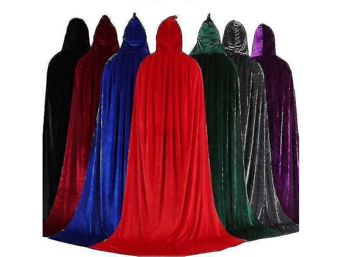 2026-capa Con Capucha Unisex De Terciopelo Largo, Ideal Para Disfraces De Halloween Y Cosplay