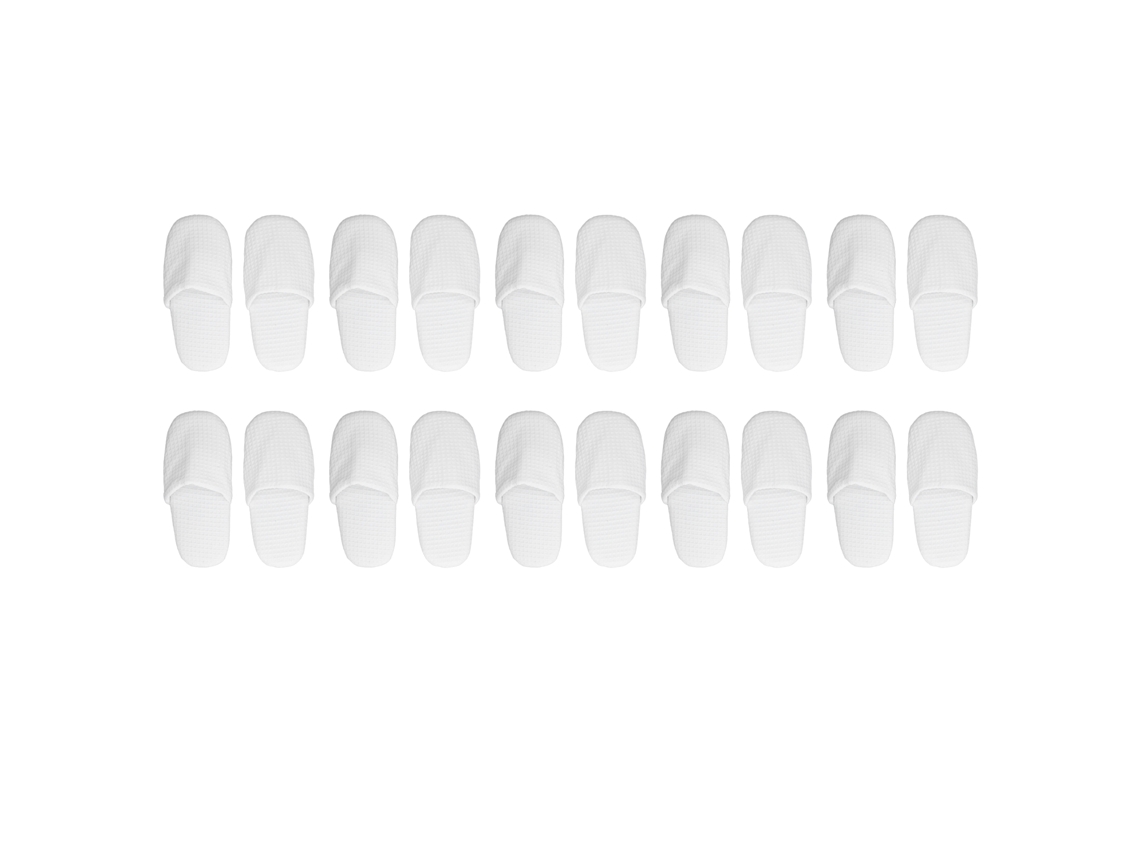 10 pares de pantuflas desechables con suela cómoda de 29 x 12 cm, tamaño adecuado para garantizar la seguridad, pantuflas de viaje desechables tipo gofre.