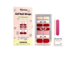 Pegatinas de uñas de gel para Navidad, tiras temáticas para fiestas, no requieren lámpara UV, resistentes a las astillas, GOKOCO Nails
