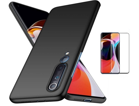 Kit Carcasa y Protector Cristal Curvado Xiaomi Mi 10 Turtleshell Negro