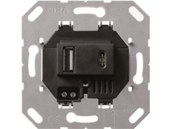 Usb Spannungsversorgung 2 F. Typ A/c Einsatz 236900 Gira (236900)