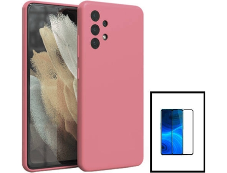 Kit Carcasa + Protector de Pantalla Samsung Galaxy A13 PHONECARE Rosa