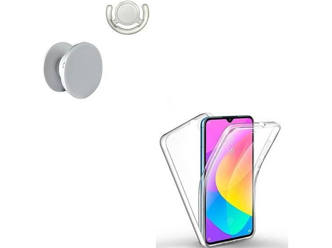 Kit Carcasa, PopSocket y Soporte Xiaomi Mi A3 360º Transparente