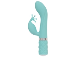 Pillow Talk Vibrador de punto G y Kinky Rabbit Turquesa PILLOW TALK