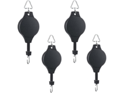 4 Ganchos Desplegables Para Plantas Ajustables Con Cuerda Nylon, Para Macetas Colgantes Y Comederos De Aves En Jardín Y Hogar