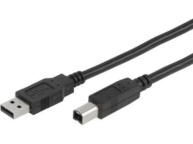 Cable USB VIVANCO (USB - 1.8 m - Negro)
