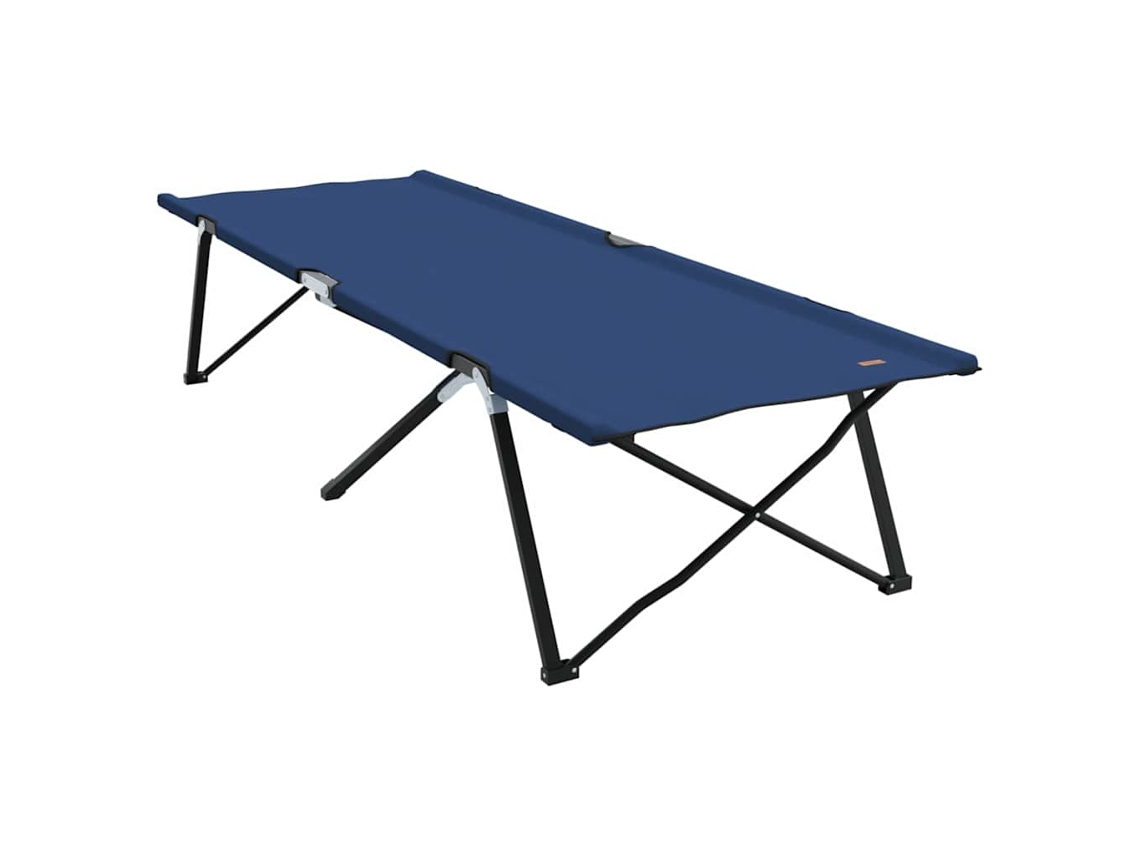 Maison Exclusive - Cama De Camping Plegable Azul 206 X 76 X 74 Cm Oxford Y Acero