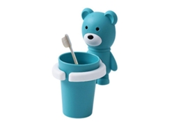 Soporte Para Cepillos De Dientes Infantil Con Diseño De Dibujos Animados Y Montaje En Pared Sin Dejar Marcas.