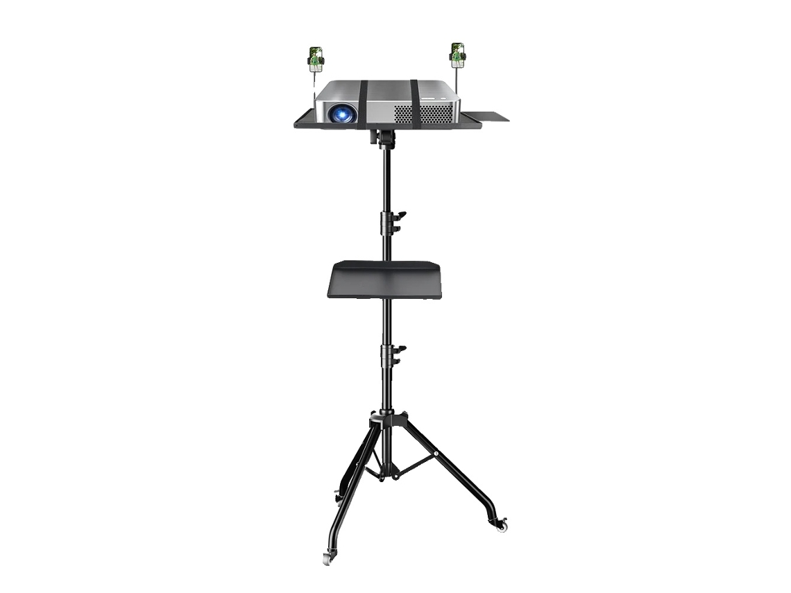 Soporte para proyector, ajustable en múltiples ángulos, rotación de 360°, ruedas de 145 cm OEM