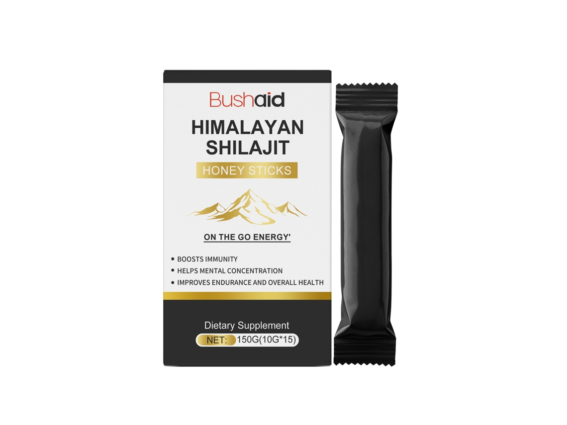 Potente suplemento oral de miel y shilajit natural.