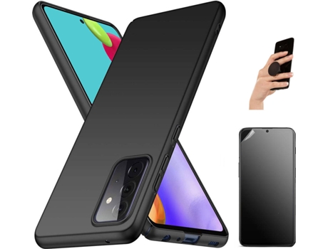 Carcasa + Protector + Popsocket Oneplus Nord 2 Turtleshell Negro