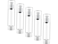 5 Pièces Frasco Pompe De Voyage Contenants Cosmétiques Distributeur Presser Les Botellas
