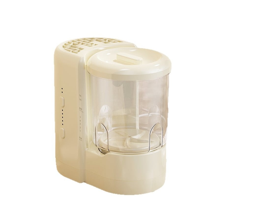 Lavadora-secadora plegable recargable por USB Sfushos para ropa interior, calcetines y cepillos (blanco roto)