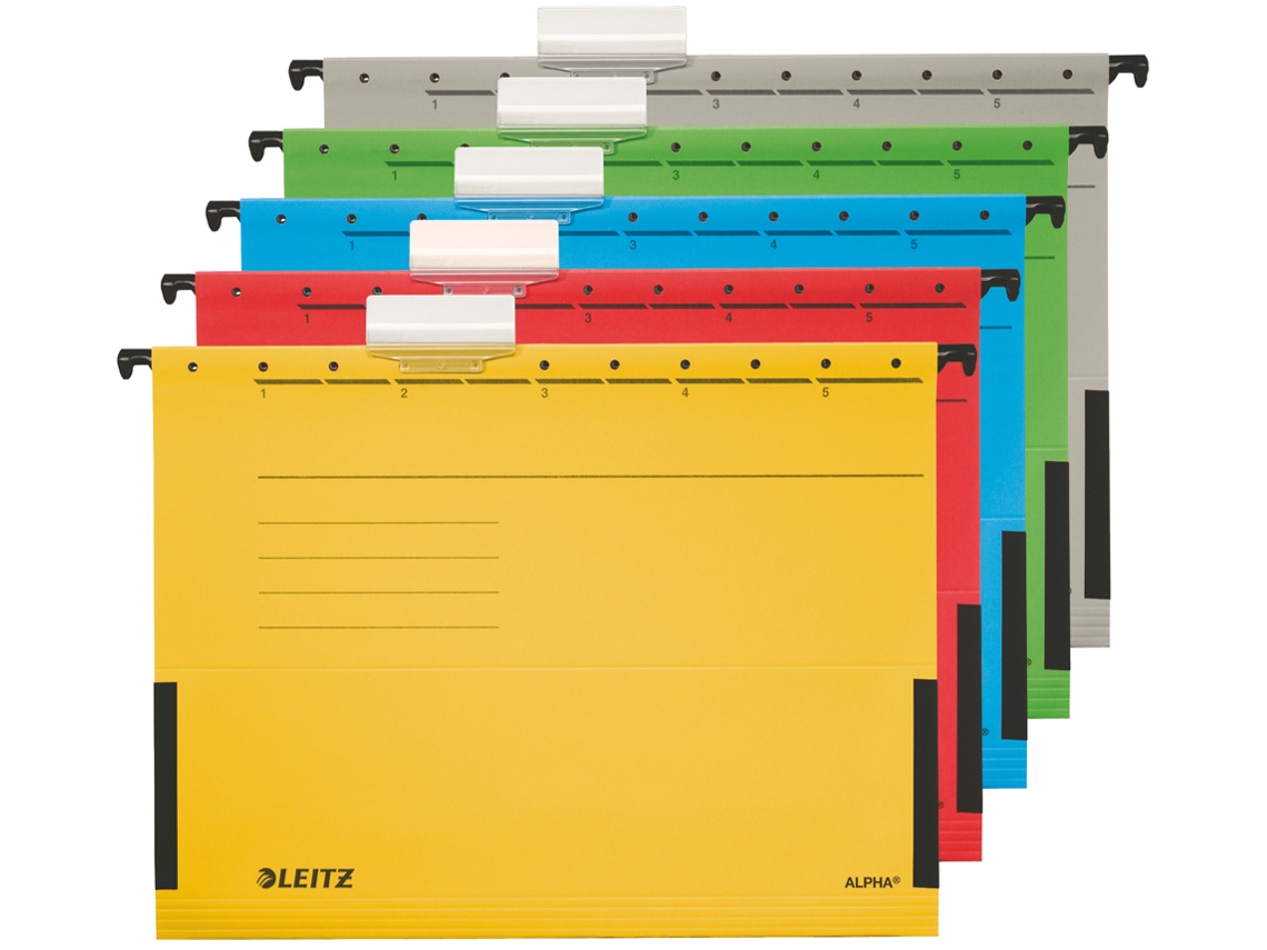Bolsa Suspensa LEITZ Alpha A4 con Ranas Grises
