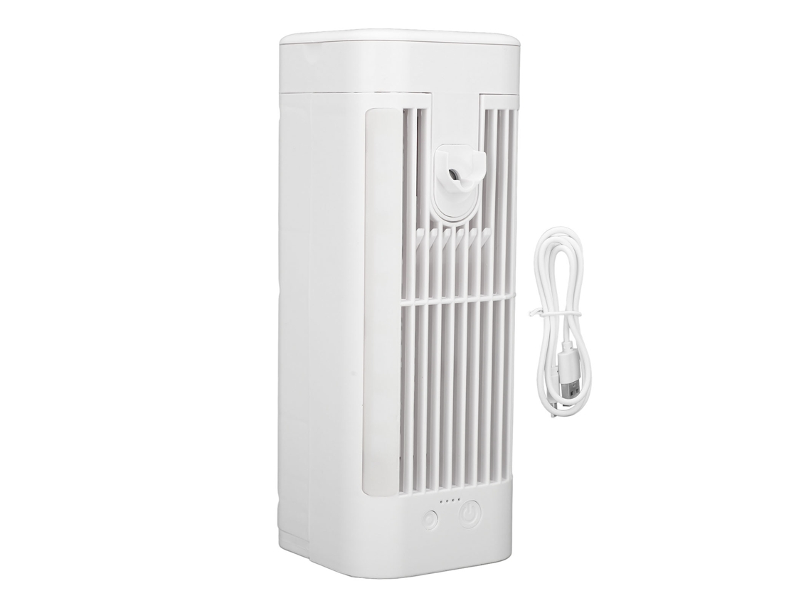 Aire Acondicionado Portátil Con 3 Velocidades, Depósito De 120 Ml Y Luz Nocturna Usb Para Dormitorio U Oficina.