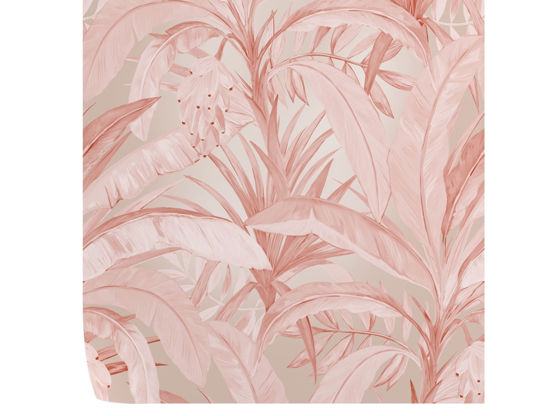 Papel de Pared Esotico WALLPAPERS4BEGINNERS Selva Tropical Rosa (250x200cm - Rosa)