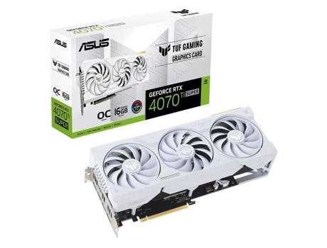 ASUS Tuf Gaming Geforce Rtx 4070 Ti Super White Oc Edition 16Gb 16 Gb Gddr6X Dual Hdmi/Tri Displayport Dlss 3 Pci Express N