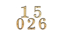 Numero 4 -m.4 laton 10cm. display