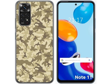Carcasa Xiaomi Redmi Note 11 TUMUNDOSMARTPHONE Dibujos Sand Camuflaje Multicolor