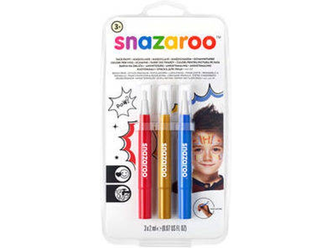 Pinturas Faciais SNAZAROO Aventura (3 Unidades)