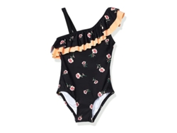 2026-35566-traje De Baño Para Niña Toddler Monopieza Hombros Descubiertos Spf 50+ Talla 6-7 Años