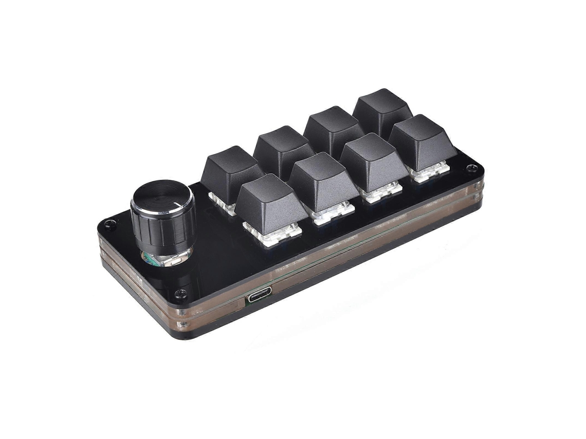 Teclado mecánico USB multifunción programable de 8 teclas, teclado mecánico macro de una mano con botón Everley891