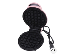 Mini Gofrera Redonda Antiadherente Multiusos Para Desayunos, 220 V, Color Rosa.