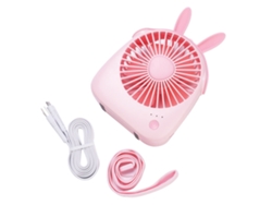 Mini parabrisas portátil recargable por USB ajustable - Rosa