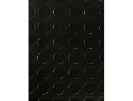 Chão Vinílico PVC Circulos Negro 1x25 metros
