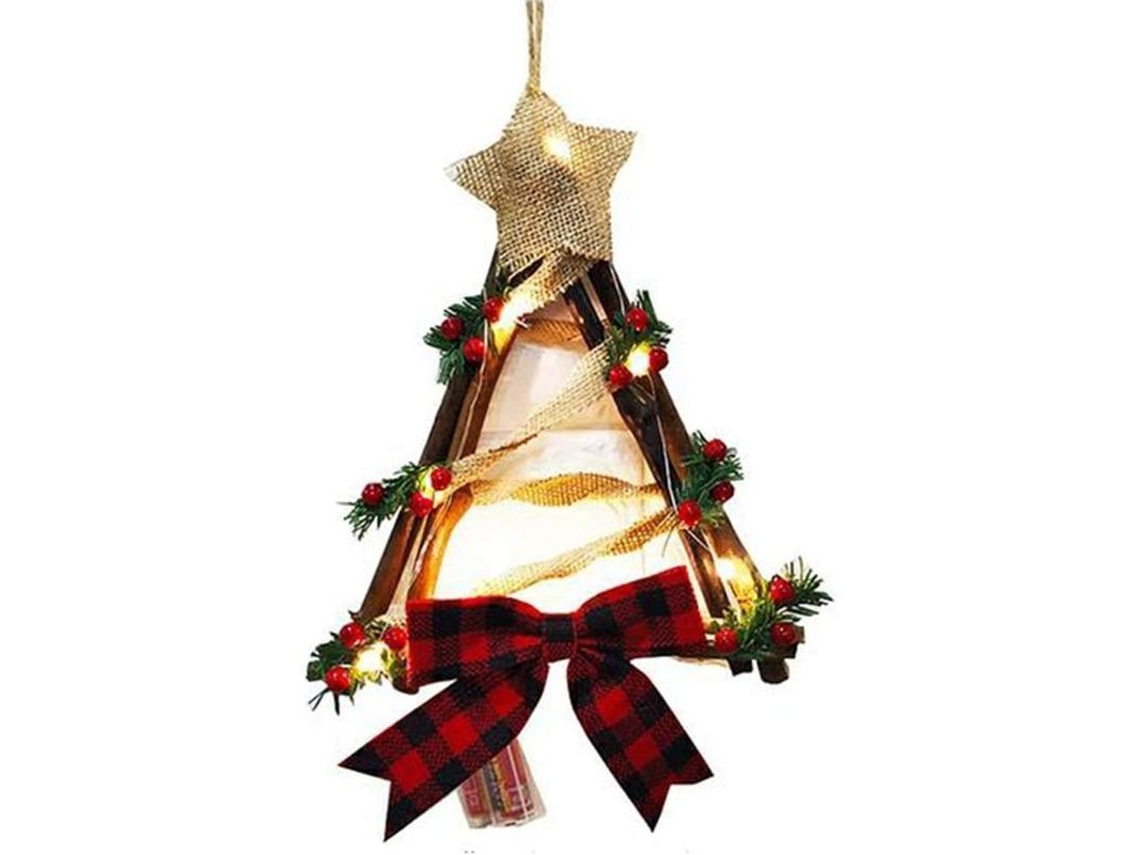 Guirnalda De Navidad Para Puerta, Decoración De Hogar Cocina Y Fiesta Navideña
