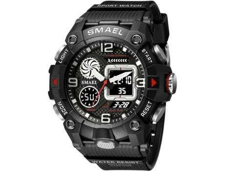 VEANXIN Hombres Relojes de pulsera LED con alarma digital resistente al agua y fecha-Amarillo