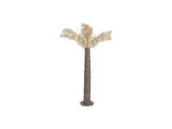 Decoración Fibra Metal Palmera Natural 40x40x247cm