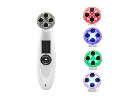 AUJEZON L2 Dispositivo para el cuidado de la piel facial Terapia de fotones LED de 5 colores Blanco