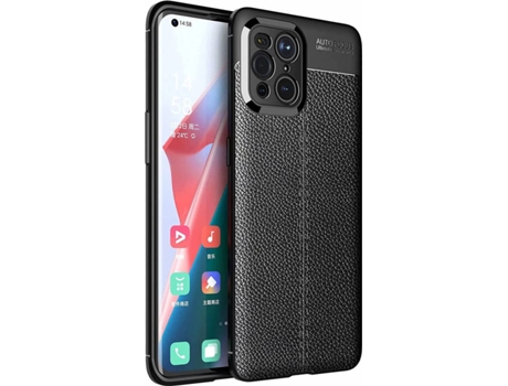Carcasa Oppo Find X5 Rugged Leather Negro