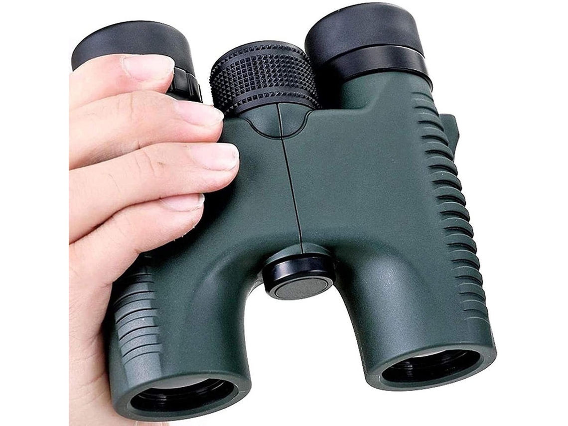 Binoculares 10x26 para adultos, compactos, mini telescopio HD de alta potencia, regalo para niños, Yizhood (verde)