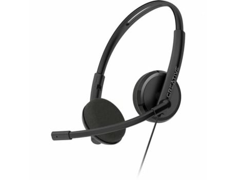 Auriculares con Micrófono CREATIVE TECHNOLOGY HS-220 (Negro - USB-A)