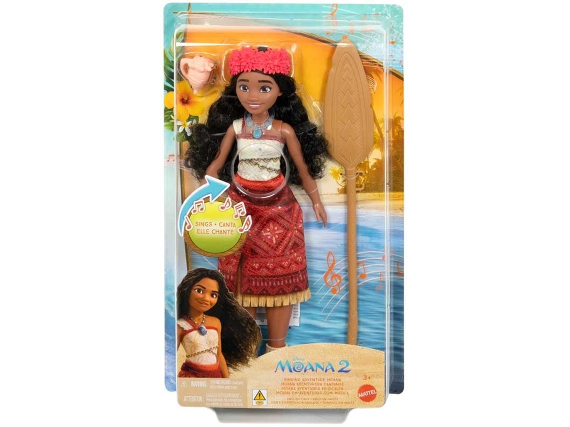 Muñeca Moana 2 de Mattel, muñeca cantante con accesorios de juguete