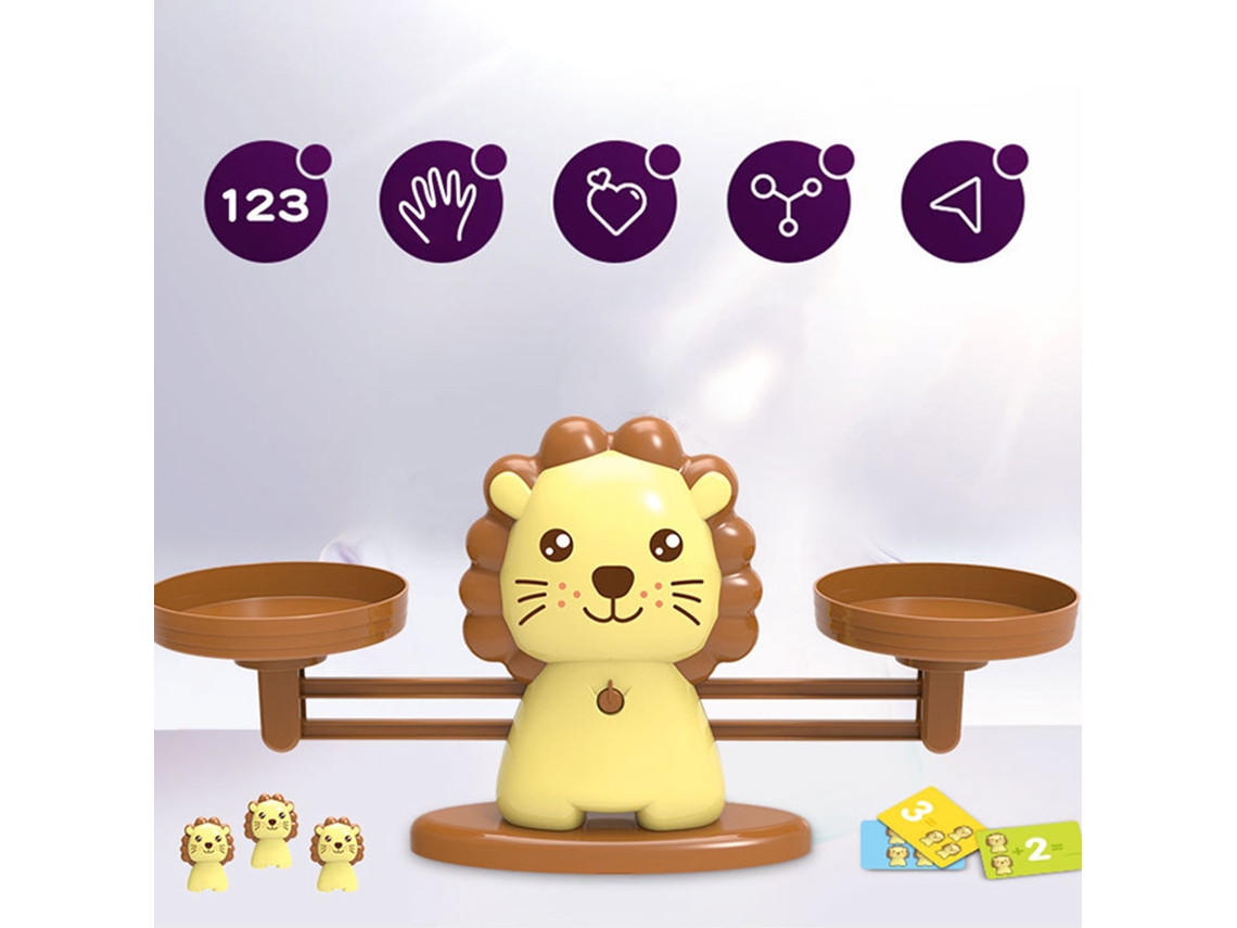 Dan26-balanza Educativa Infantil Con Animales Divertidos Juguete Interactivo Para Padres E Hijos Matemáticas By-807