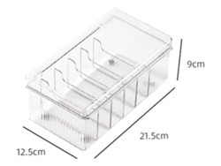 Caja de herramientas para pestañas transparente Jortmrd