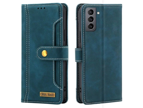 Funda Samsung Galaxy S21 HFS-HOUSE Porta Tarjetas (Verde)