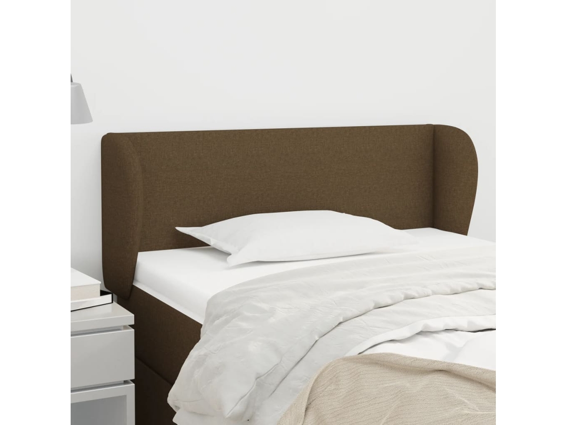 Cabecero De Tela Gris Oscuro 103x23x78/88 Cm