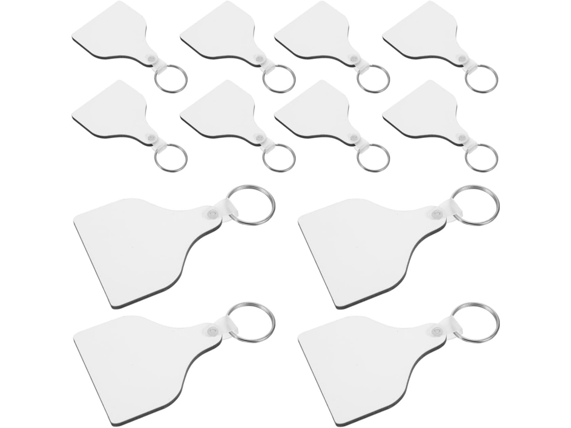 20 Juegos De Llaveros En Blanco Para Transferencia Térmica Por Sublimación, Suministros Creativos