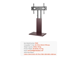 Soporte para TV, altura ajustable, diseño móvil, 45 kg