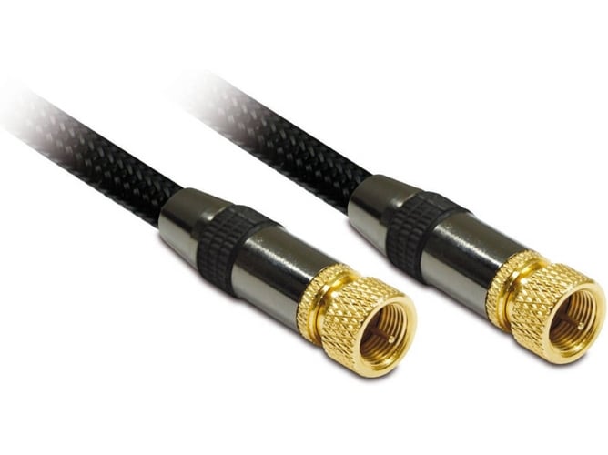 Cable de Antena METRONIC (Coaxial - 5 m - Negro)