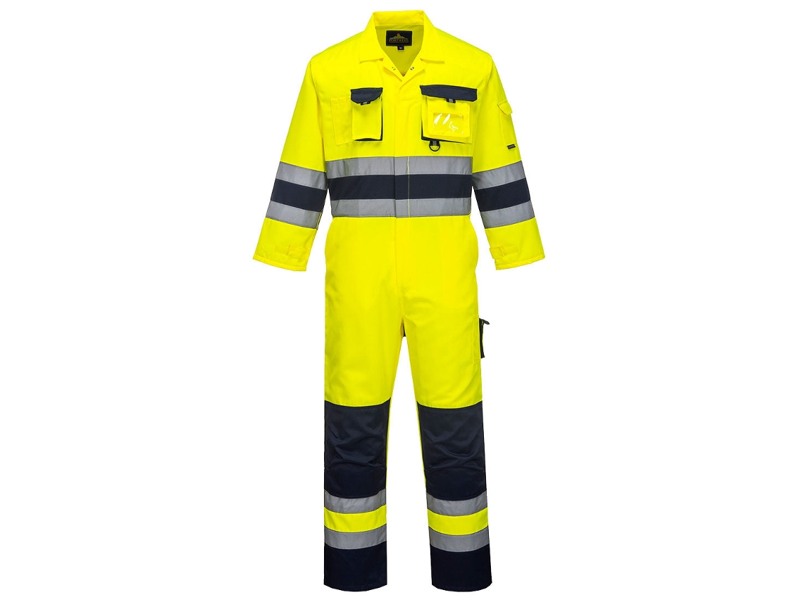 Mono De Alta Visibilidad Nantes - Seguridad Y Comodidad Al Trabajar Naranja Marino / Xxxl