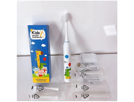 Cepillo de dientes eléctrico Cepillo de dientes rotatorio para niños HHZ Niños Ultrasonic6 Cabezales de cepillo