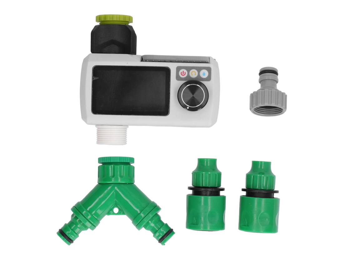 Bomba solar Primerox de 5 W con un caudal de 380 l/h, apta para estanques y jardines.