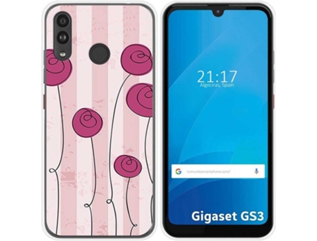Carcasa Gigaset GS3 TUMUNDOSMARTPHONE Flores Vintage Multicolor